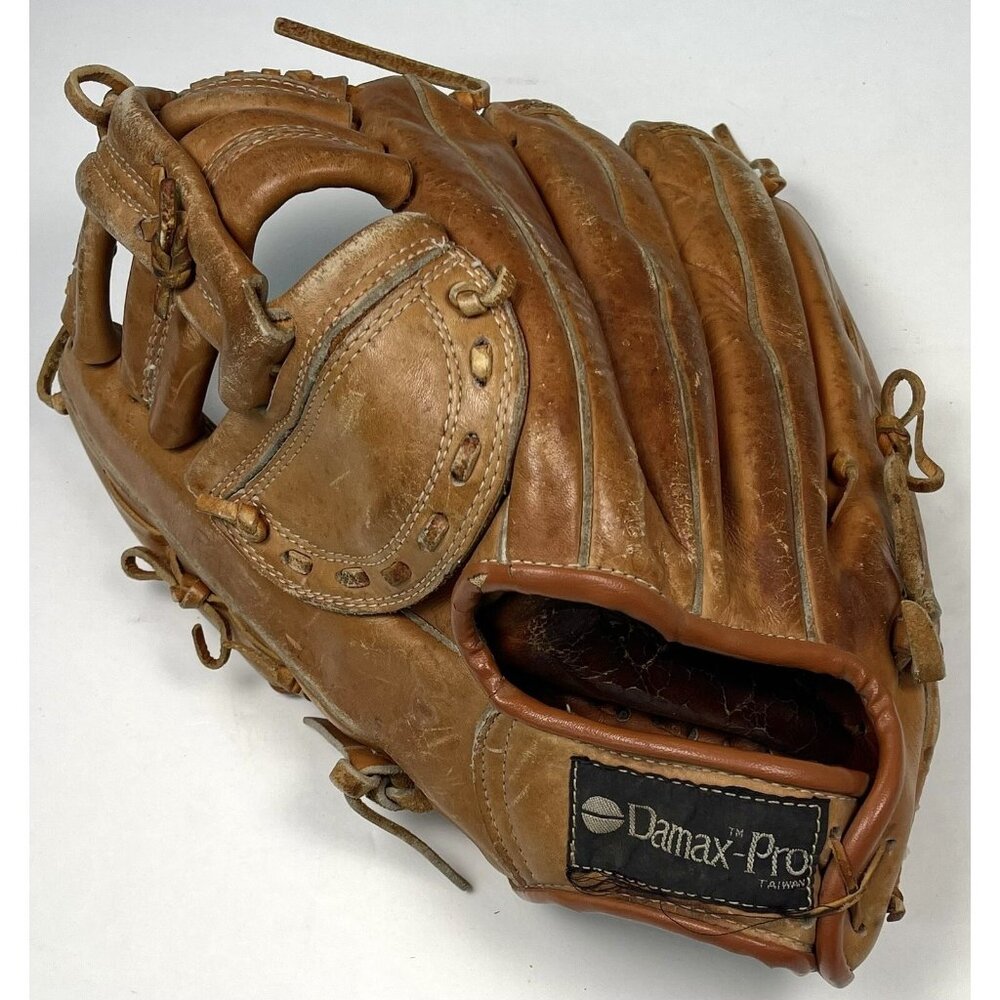 VTG DAMAX-PRO 600 EZ-Catch Pocket Top Grain Leather SOFTBALL GLOVE LHT *Read*